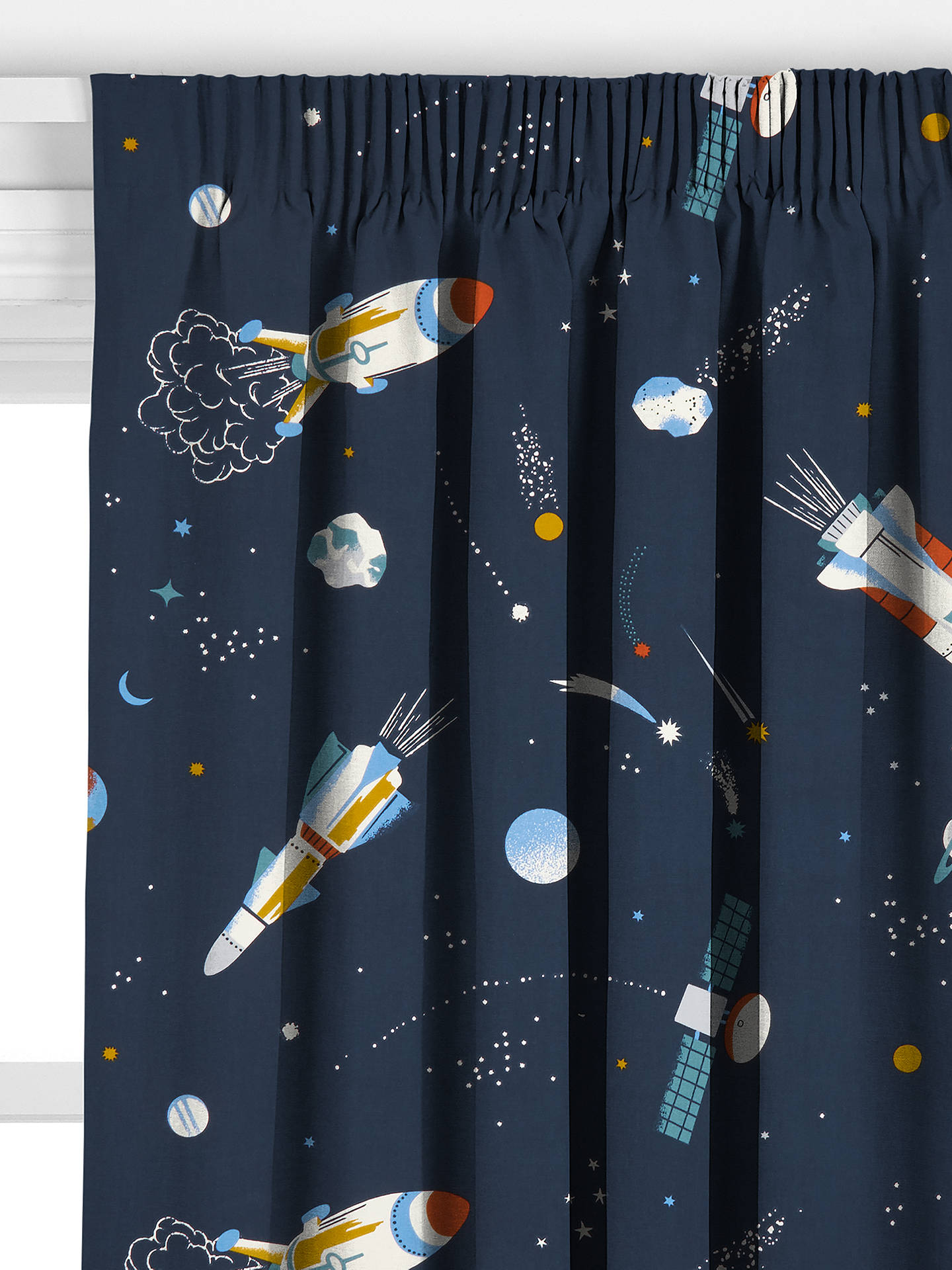 John Lewis Space Rockets Made to Measure Curtains, Multi