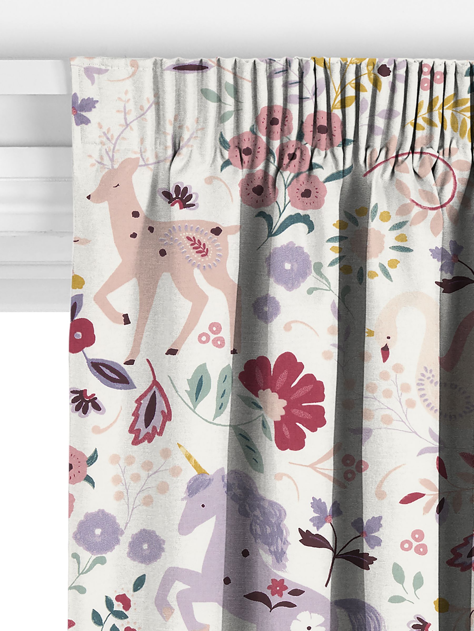 John Lewis Enchanted Animals Made to Measure Curtains, Multi