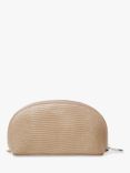Aspinal of London Madsion Small Leather Cosmetic Case, Latte Lizard