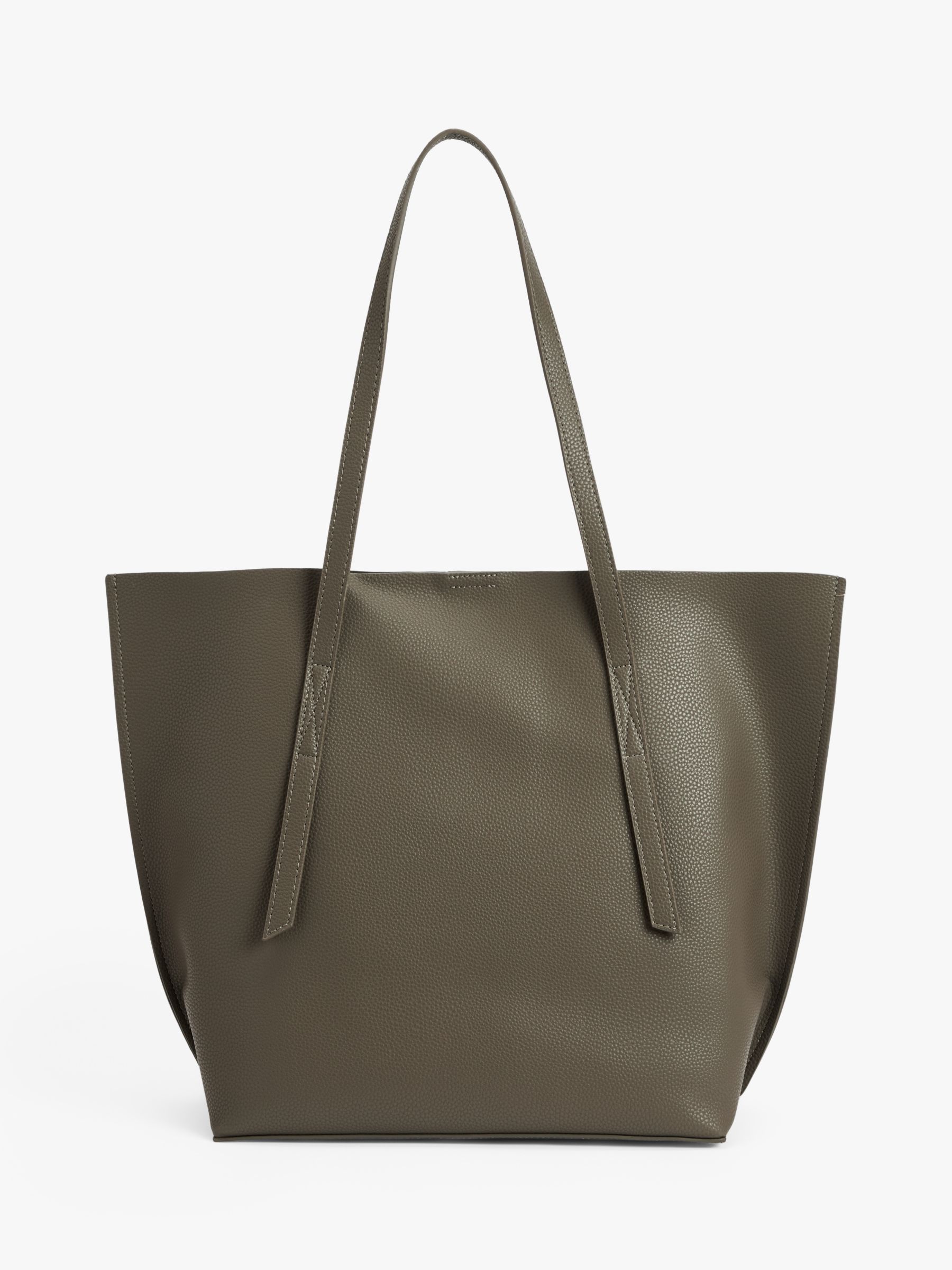 + Space for Giants Duna large leather-trimmed organic cotton-canvas tote