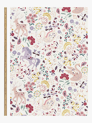 John Lewis Enchanted Animals Furnishing Fabric, Multi