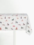 John Lewis Xmas Dogs & Cats PVC Tablecloth Fabric