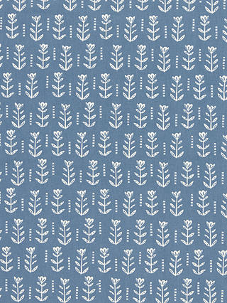 John Lewis Cora PVC Tablecloth Fabric, Lake Blue