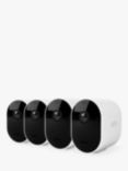 Arlo Pro 5 Wireless Smart Security System with Four 2K HDR Indoor or Outdoor Cameras, White