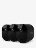 Arlo Pro 5 Wireless Smart Security System with Three 2K HDR Indoor or Outdoor Cameras, Black