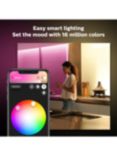 Philips Hue White and Colour Ambiance Smart Lighting Adjustable Colour Changing LED Lightstrip Plus Base Unit with Bluetooth, V4, 2 metre with Bridge