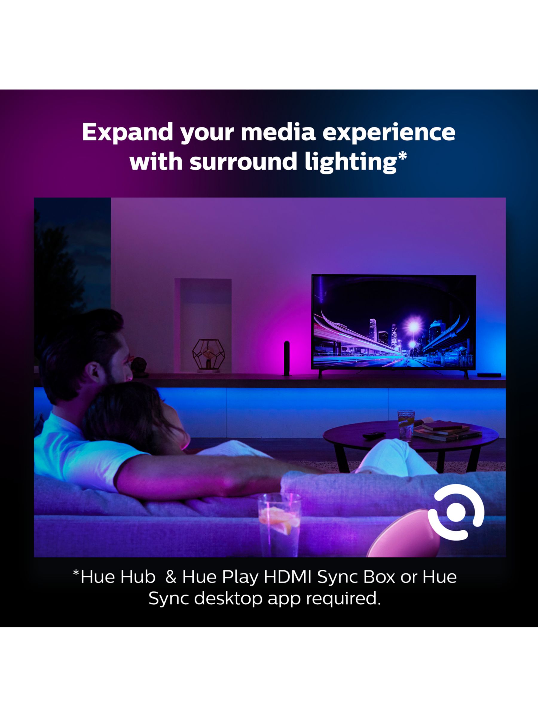 Gradient Lightstrip LED Hue White and Colour Ambiance