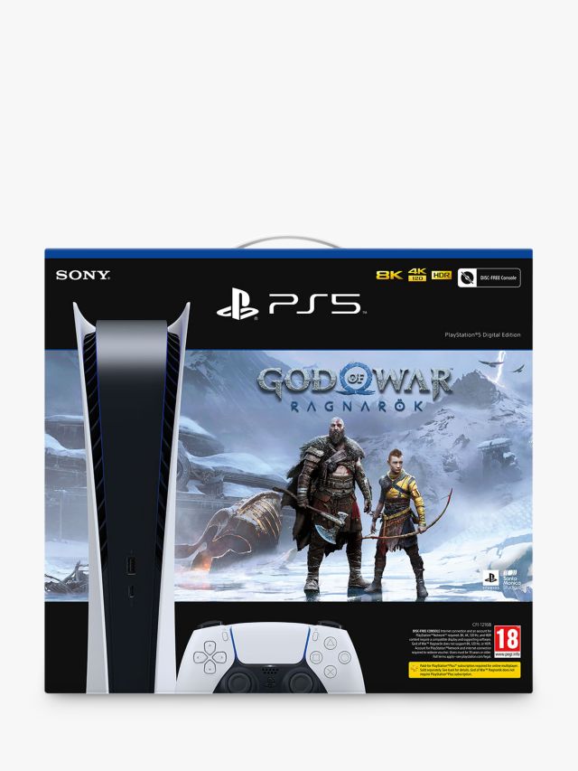 Console PlayStation 5 Digital Edition Branco + God Of War Ragnarök