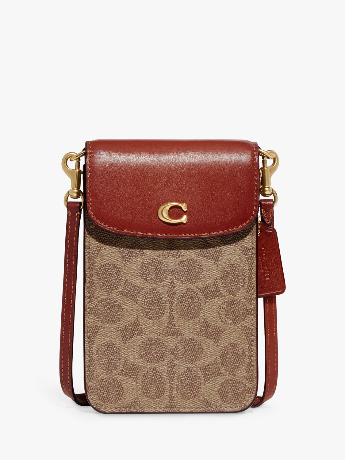 Coach Baby Bag In Signature Canvas In Brass/tan/rust