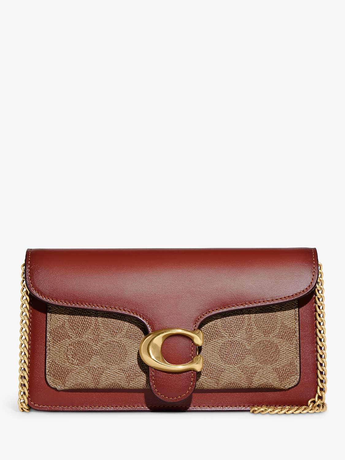 Buy Coach Tabby Signautre Canvas Chain Clutch Bag Online at johnlewis.com