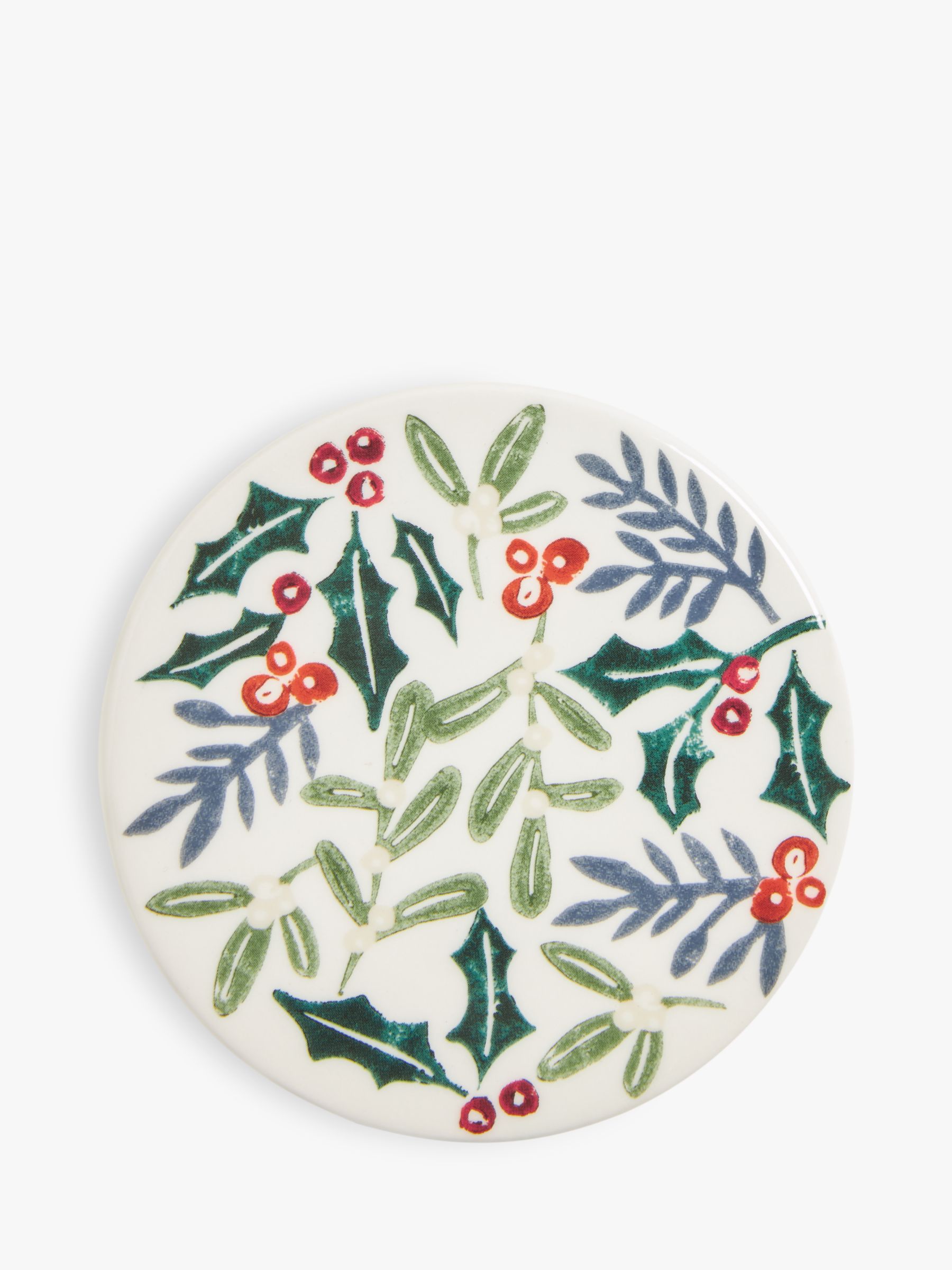 John Lewis Winter Foliage Fina China Coaster Multi