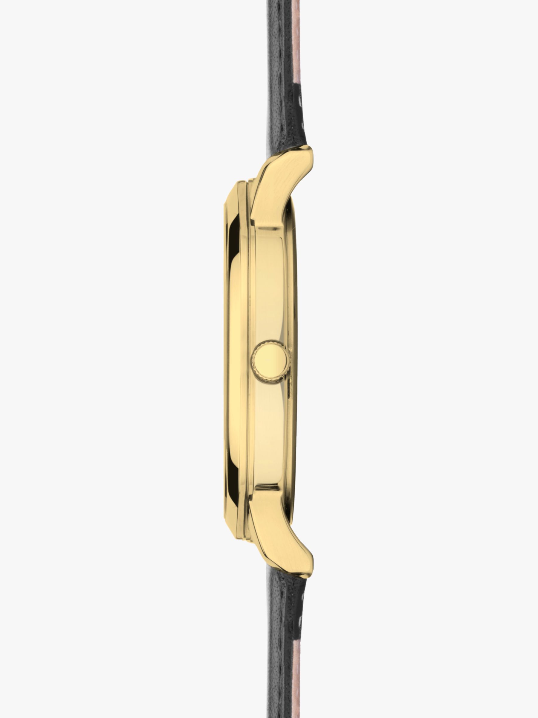 Buy Sekonda 30113 Men's Chronograph Leather Strap Watch, Black Online at johnlewis.com