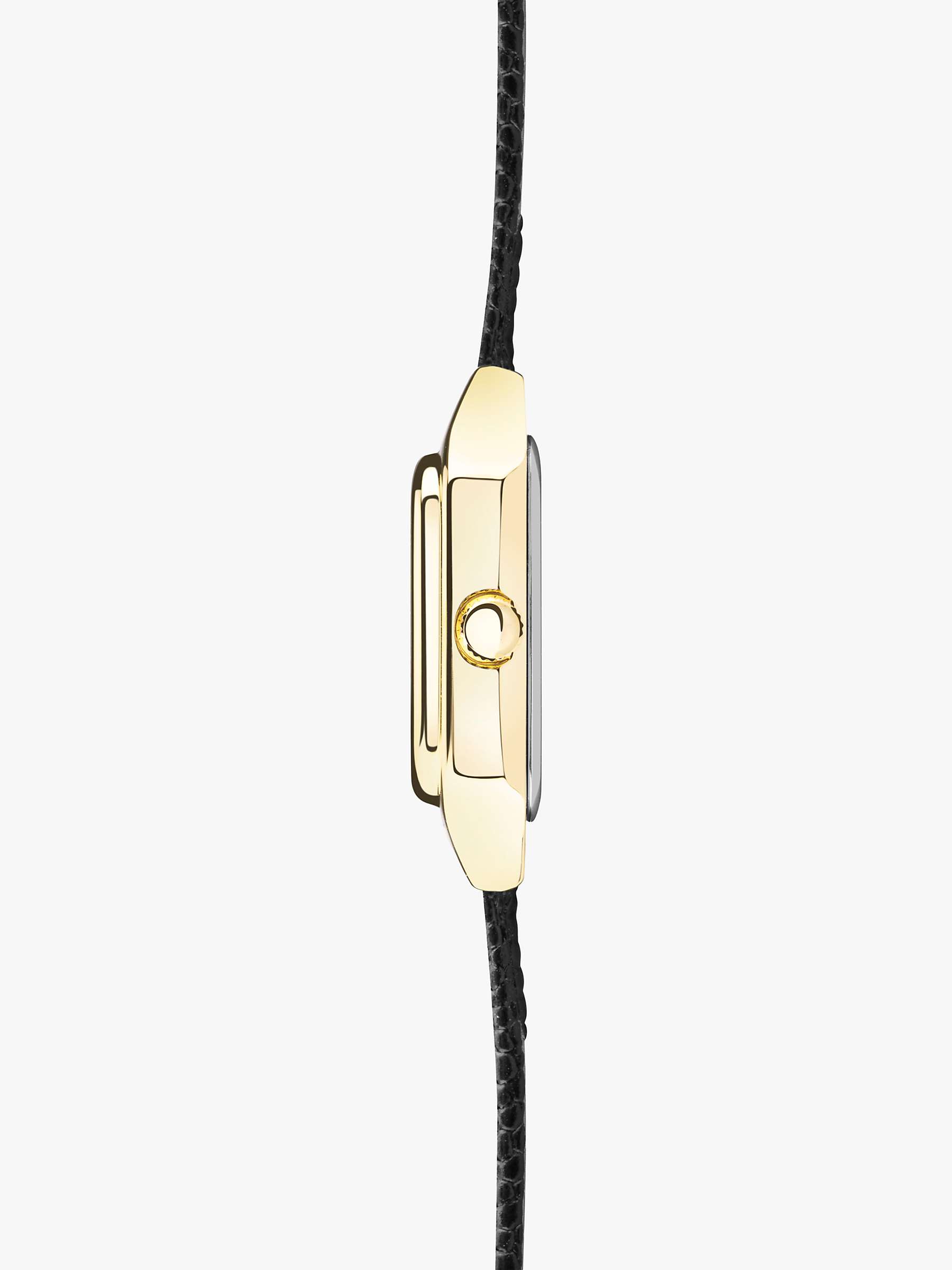Buy Sekonda 40557 Women's Square Roman Numeral Leather Strap Watch, Black Online at johnlewis.com