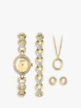 Sekonda 49020 Women's Crystal Watch, Bracelet, Pendant Necklace & Stud Earrings Jewellery Set