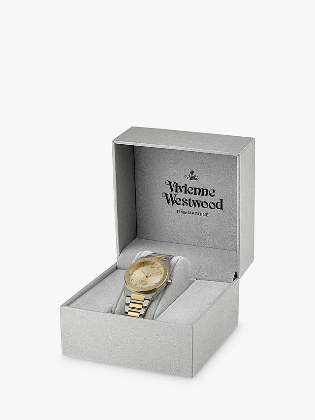 Vivienne Westwood Women's Charterhouse Bracelet Strap Watch, Gold/Silver