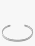 Orelia Simple Metal Cuff Bracelet, Silver