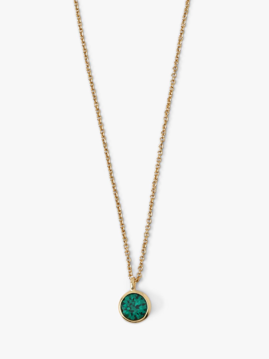Orelia Swarovski Emerald Ditsy Necklace