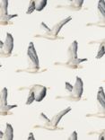 Sanderson Elysian Geese Furnishing Fabric, Silver/Chalk