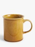 John Lewis Glassy Glaze Stoneware Mug, 310ml, Honey Brown