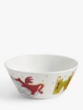 John Lewis Kids' Dragon Porcelain Bowl, 12.5cm, Multi
