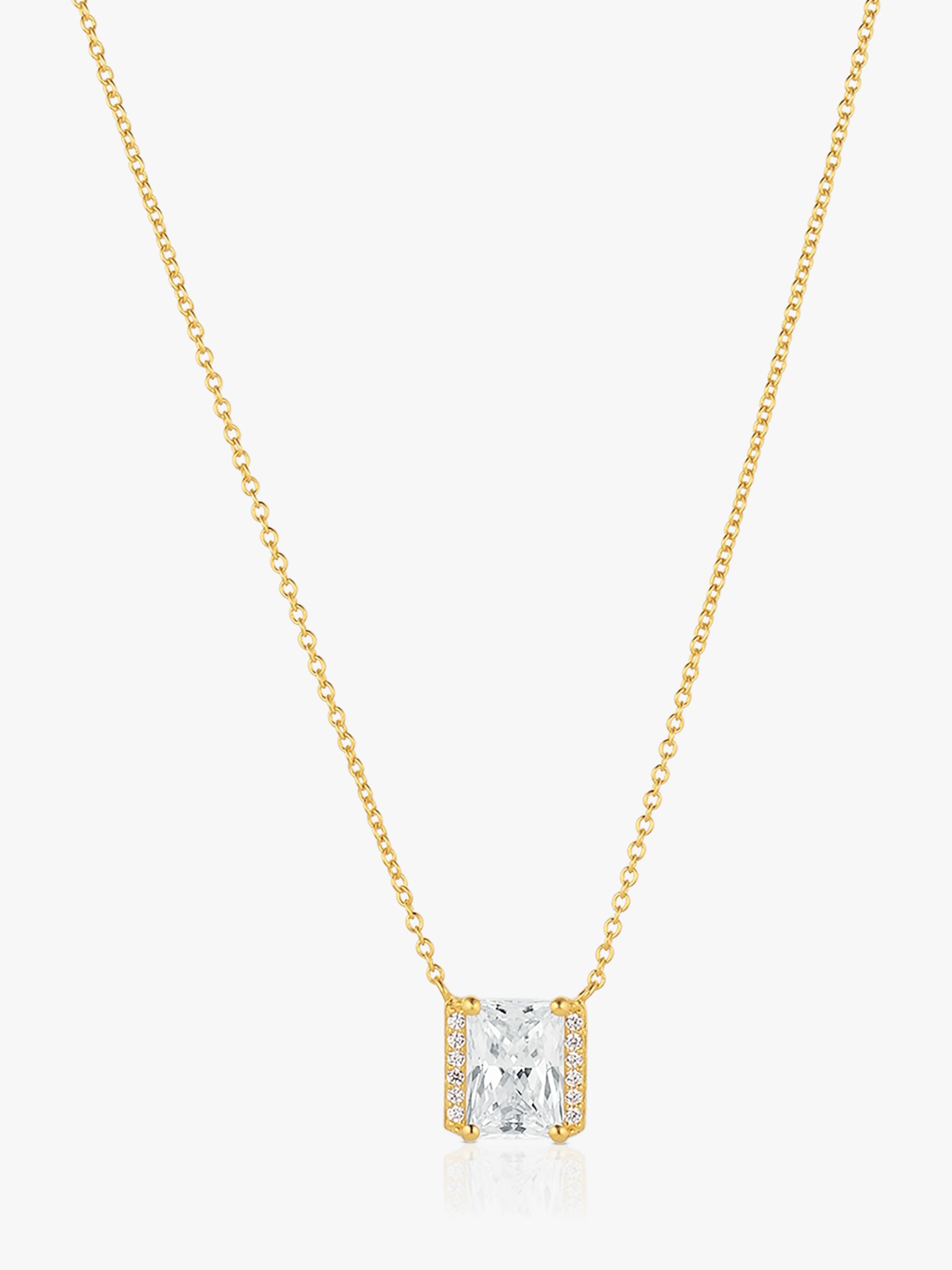 Sif Jakobs Jewellery Cubic Zirconia Necklace, Gold at John Lewis & Partners