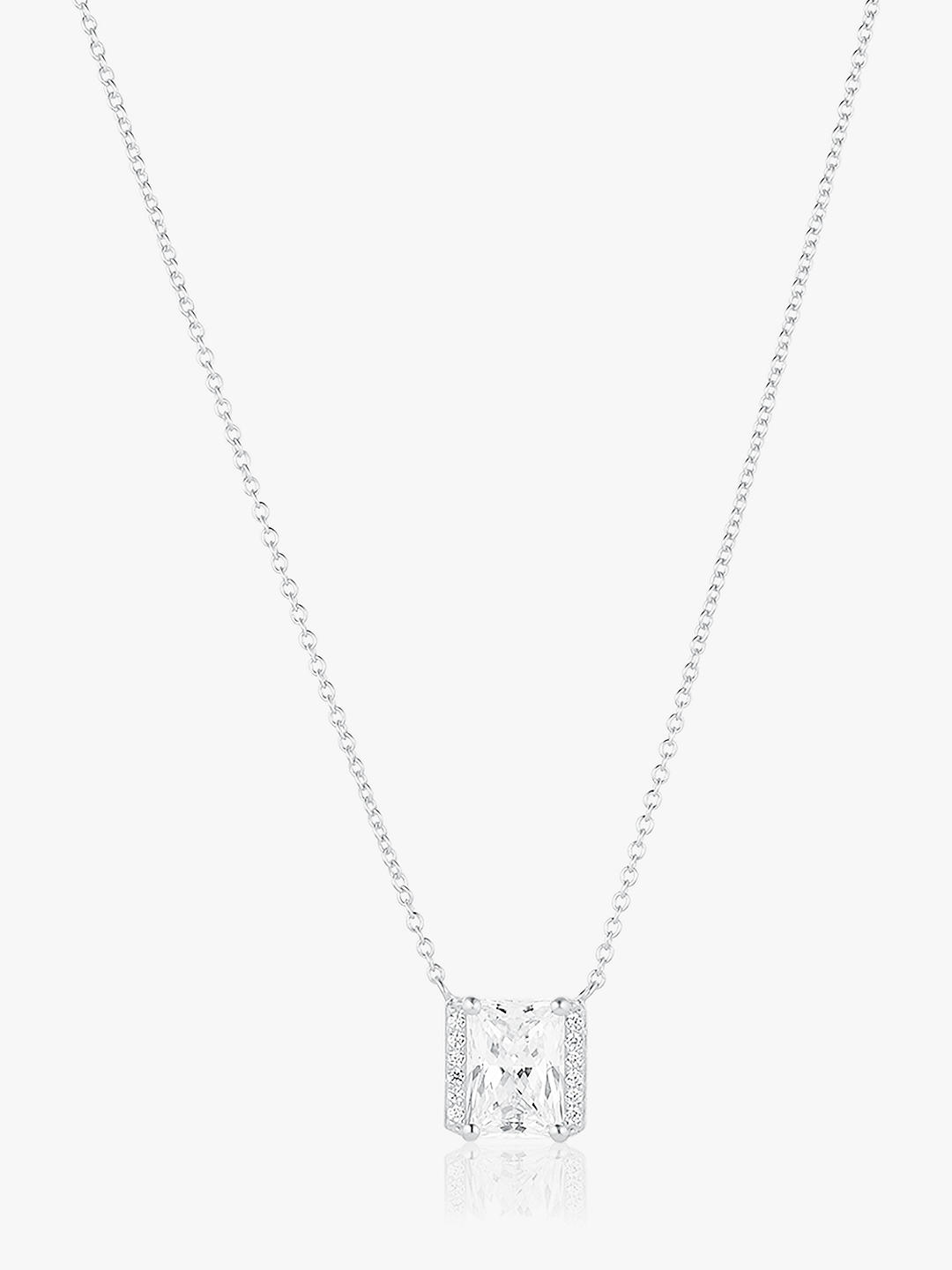 Sif Jakobs Jewellery Cubic Zirconia Necklace, Silver