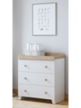 Little Acorns Classic Two-Tone Changing Table Dresser