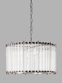 Pure White Lines Monza Medium Ceiling Light, Silver