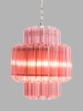 Pure White Lines Piccolo Palermo Ceiling Light, Pink