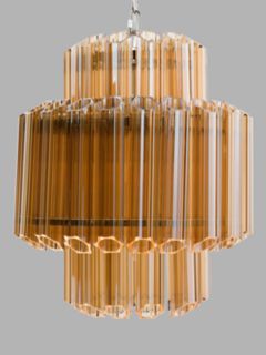Pure White Lines Piccolo Palermo Ceiling Light, Amber