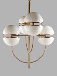 Pure White Lines Bistro Group Pendant Ceiling Light, White