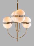 Pure White Lines Bistro Group Pendant Ceiling Light, White