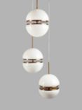 Pure White Lines Bistro Cluster Pendant Ceiling Light, White