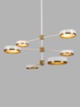 Pure White Lines Tiered Moscow Ceiling Light, White