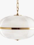 Pure White Lines Fitzroy Large Pendant Ceiling Light, Clear