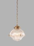 Pure White Lines Sloane Medium Pendant, Brass