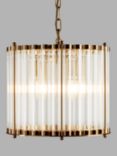 Pure White Lines Monza Small Ceiling Light, Brass