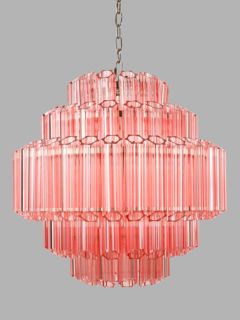 Pure White Lines Palermo Ceiling Light, Pink