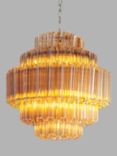 Pure White Lines Palermo Ceiling Light, Amber