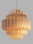 Pure White Lines Palermo Ceiling Light, Amber