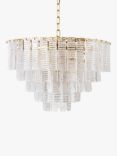 Pure White Lines Toronto Tiered Ceiling Light, Clear