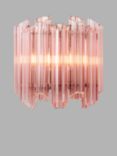 Pure White Lines Palermo Wall Light, Pink