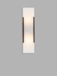 Pure White Lines Mosman Alabaster Linear Wall Light, Gey