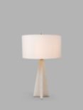 Pure White Lines Mosman Alabaster Table Lamp, White