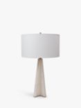 Pure White Lines Mosman Alabaster Table Lamp, White