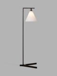 Pure White Lines Mosman Alabaster Floor Lamp, White