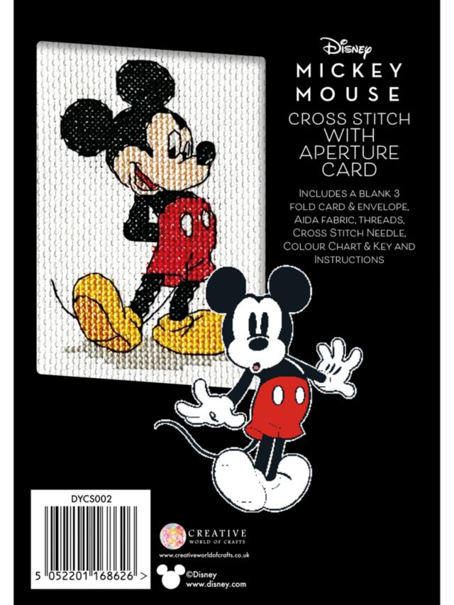 Disney, Office, Mickey Mouse Disney Cross Stitch Kit