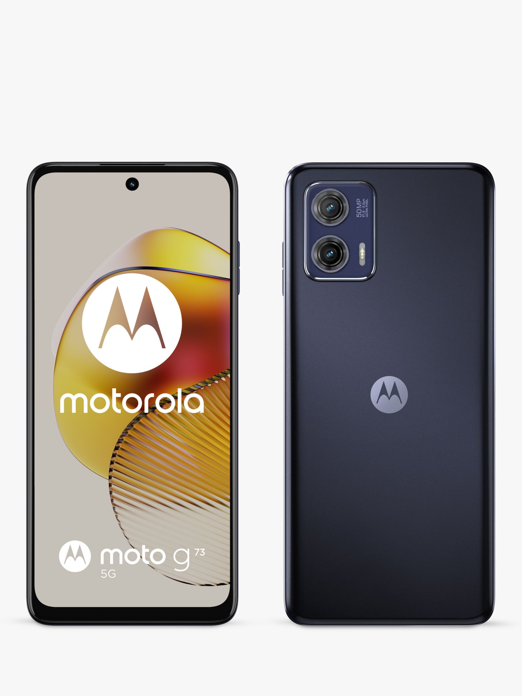El propietario Antemano árabe Motorola Moto g73 5G Smartphone, Android, 8GB RAM, 6.5”, 5G, SIM Free,  256GB, Midnight Blue