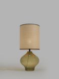 John Lewis Emma Glass Table Lamp, Verde
