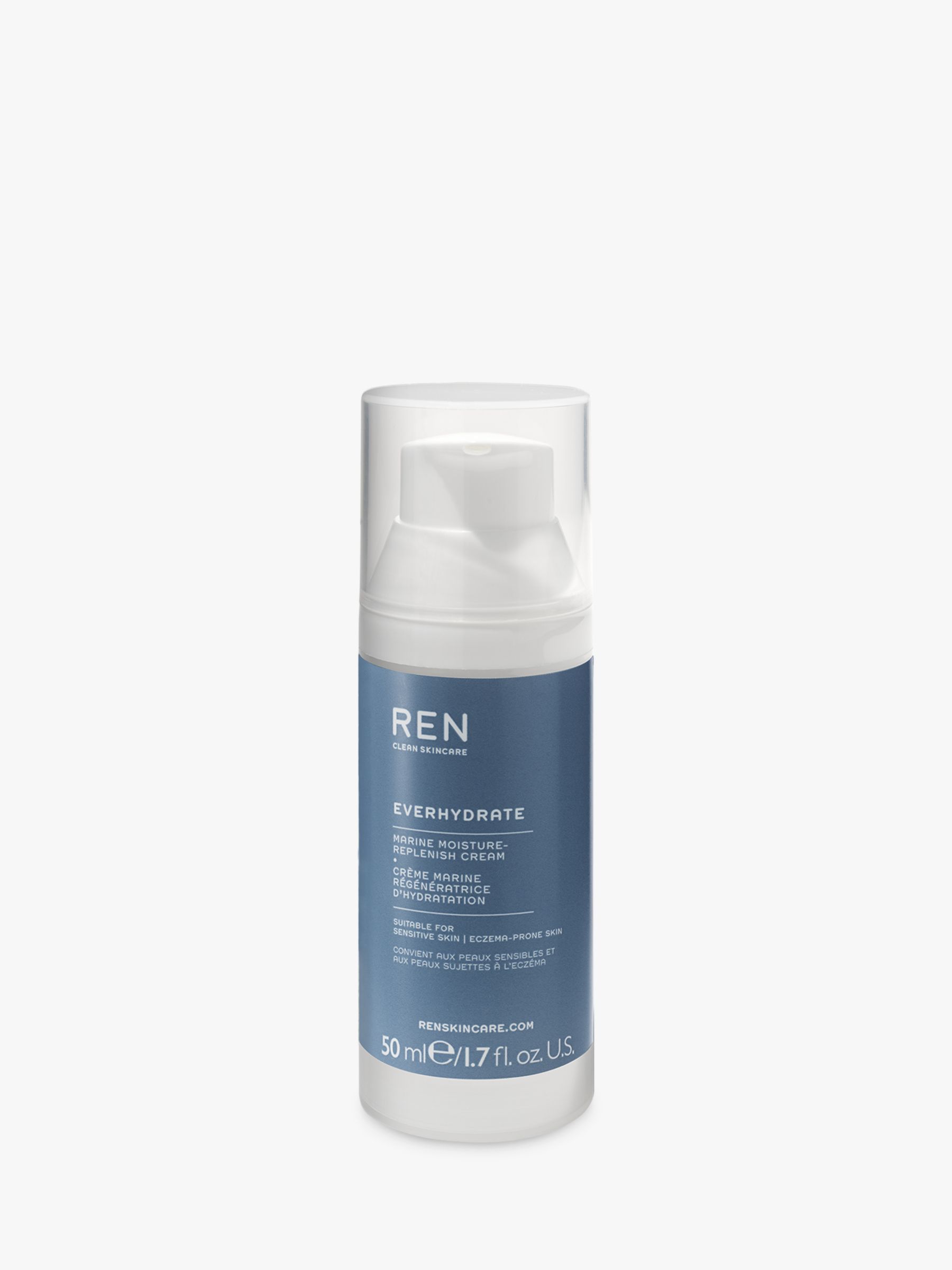 REN Clean Skincare EverHydrate Marine Moisture Replenish Cream, 50ml 1